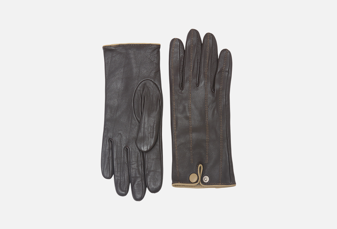 Изображение товара Кожаные перчатки Vittoria Vicci leather для женщин демисезонные стильные теплоизоляционные