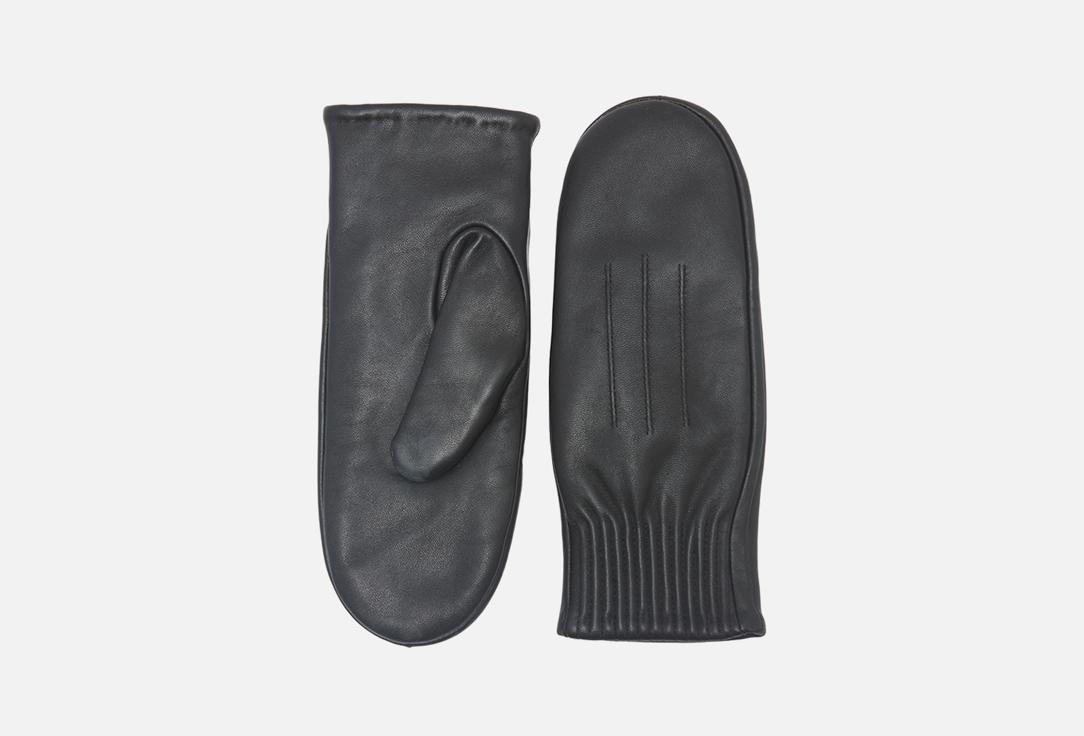 

кожаные варежки VITTORIA VICCI, Черный, Leather M мл