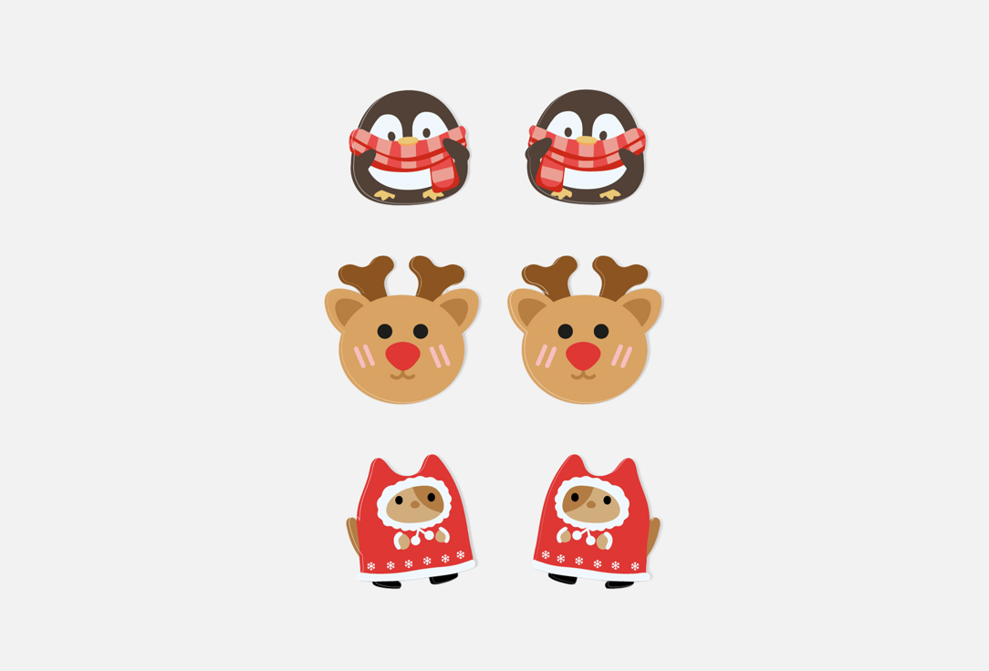 

Серьги-гвоздики MUF-MUF, Новогодние 6 шт