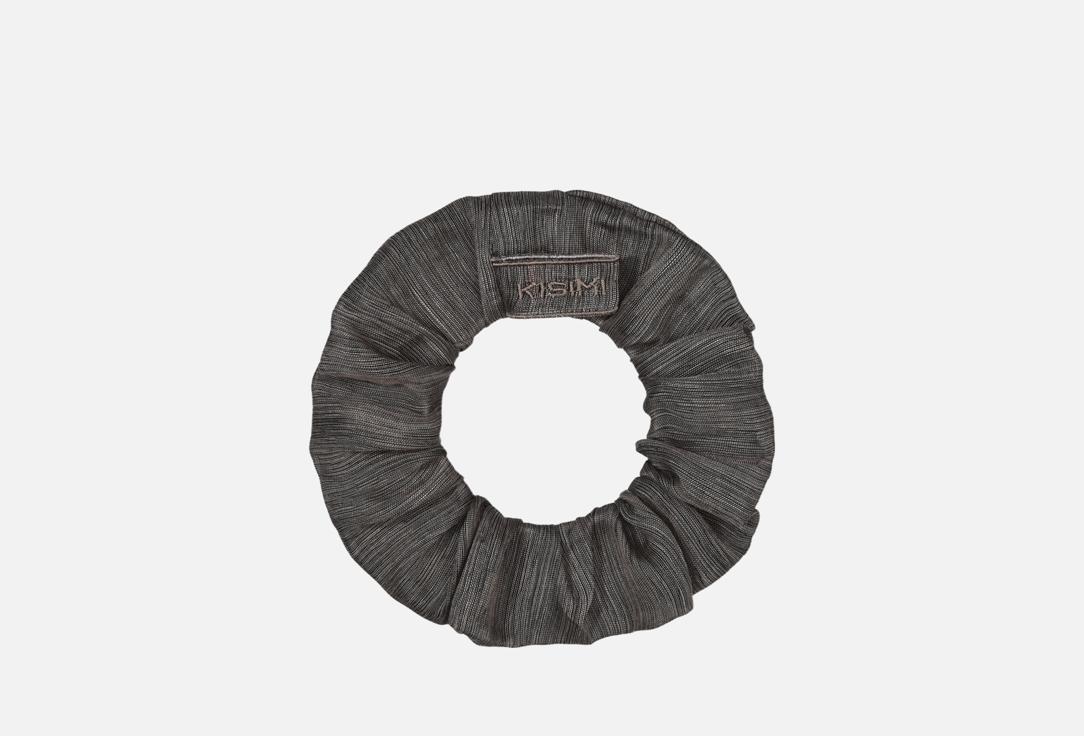 Изображение товара Резинка для волос KISIMI 2threads махагони натуральный шелк лен для женщин