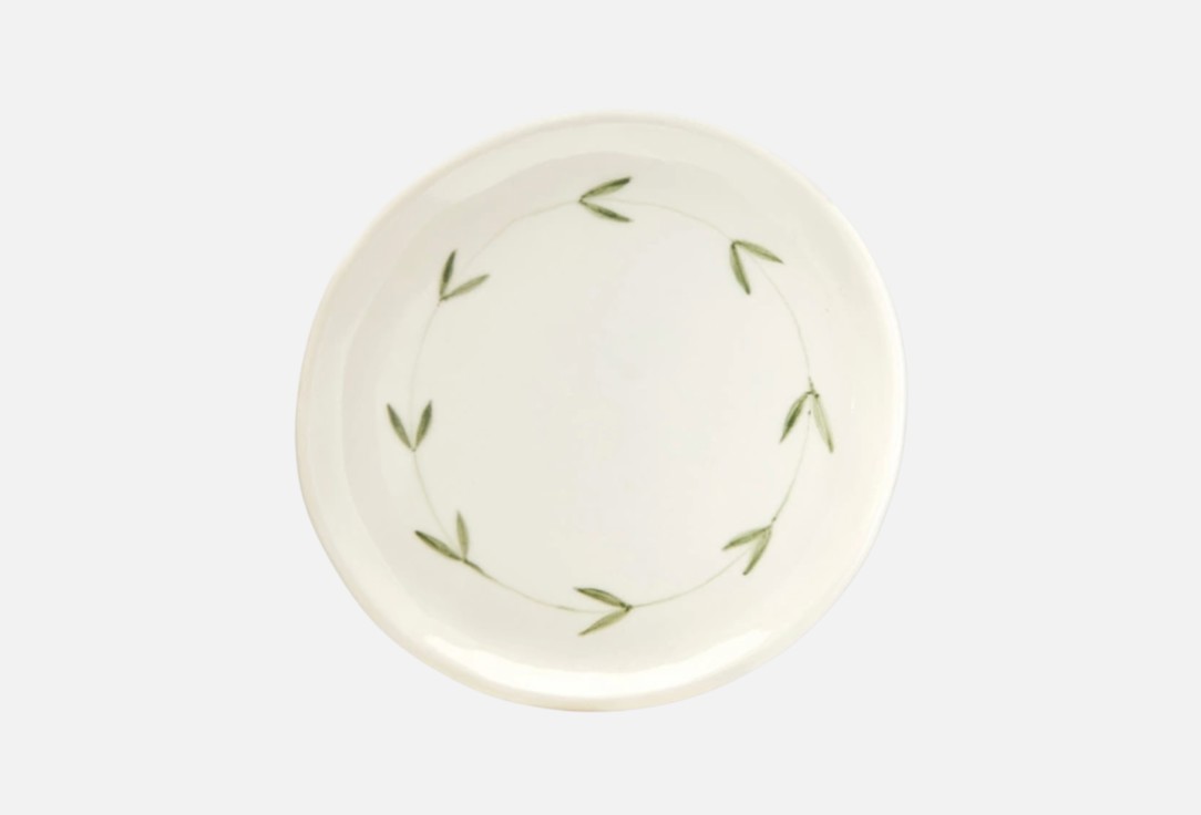 

Тарелка PESOK CERAMIC, Принт, Оливка, серая, 18 см 18 см