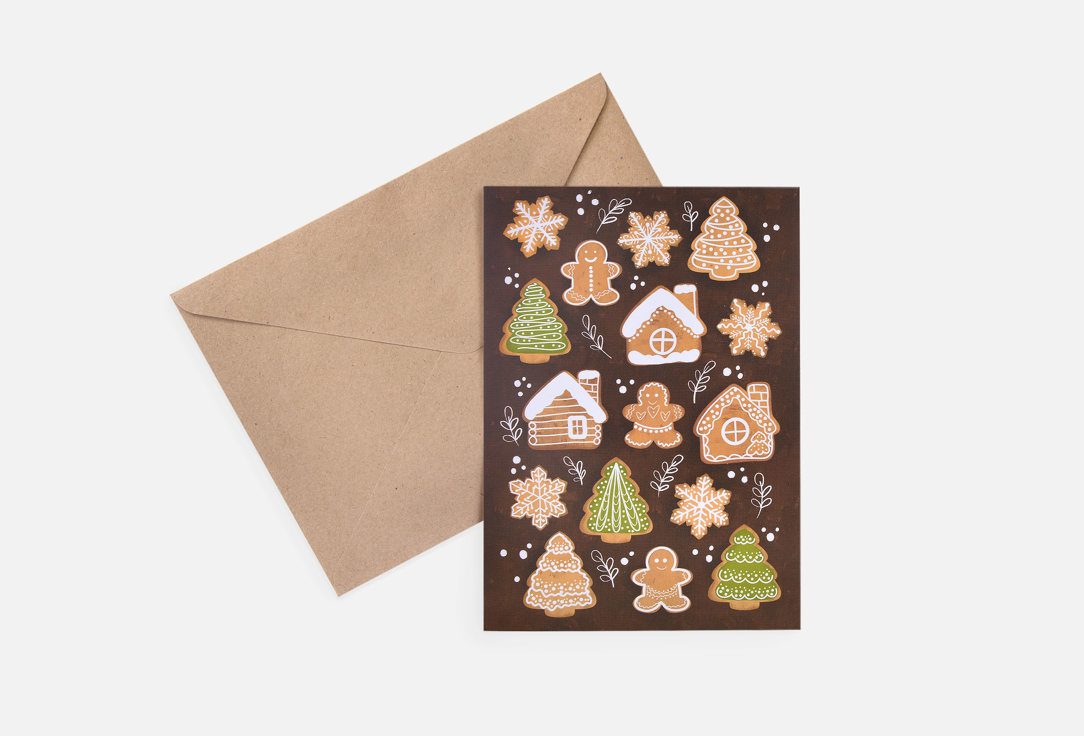 

Открытка LIFE POSTER, Имбирные пряники 1 шт