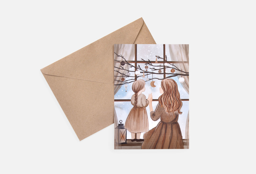 

Открытка LIFE POSTER, У зимнего окна 1 шт