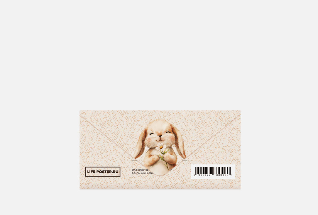 

Конверт для денег LIFE POSTER, Эту денежку можно потратить только на то, что радует твое сердце 1 шт