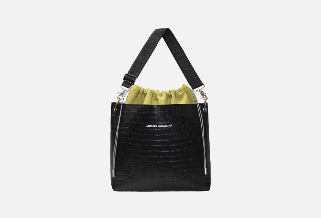 Изображение товара Стильная кожаная сумка-тоут с съемным мешком и регулируемым ремнем