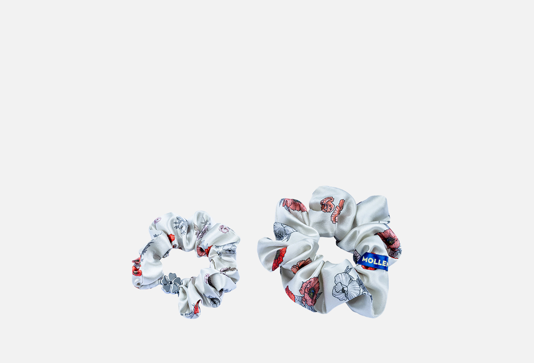 Изображение товара Шелковые резинки для волос Моллен Маки 100% шелк, мягкие и безопасные для волос