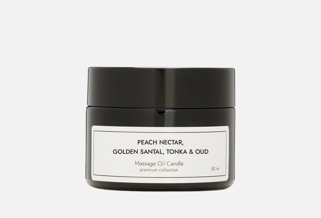 Изображение товара Массажная ароматическая свеча Dad's material Peach Nectar Golden Santal Tonka 50 мл