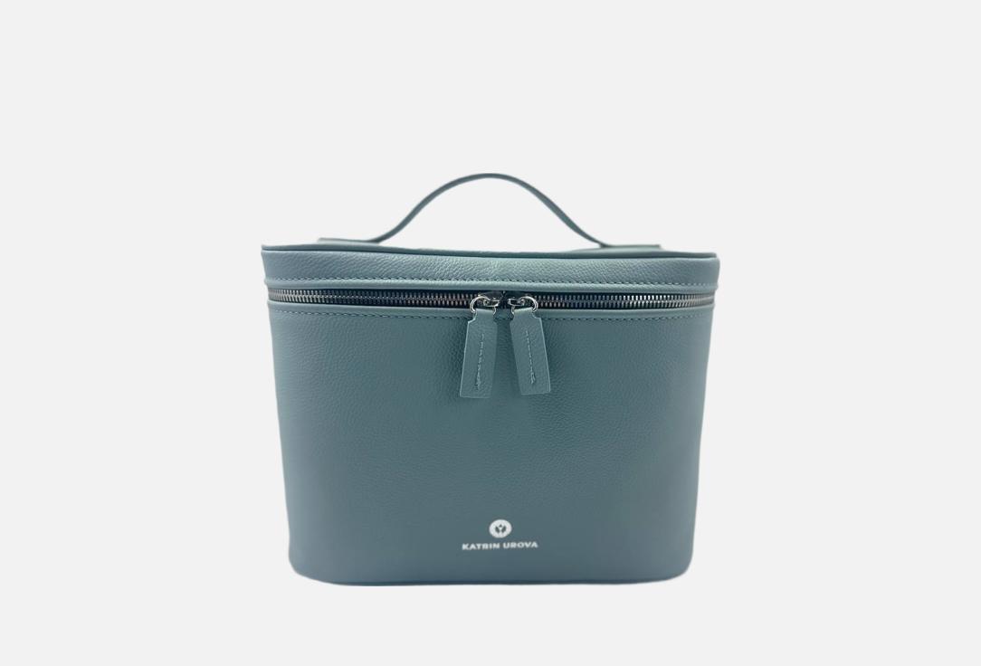

Кожаная косметичка KATRIN UROVA, Синий, Suv