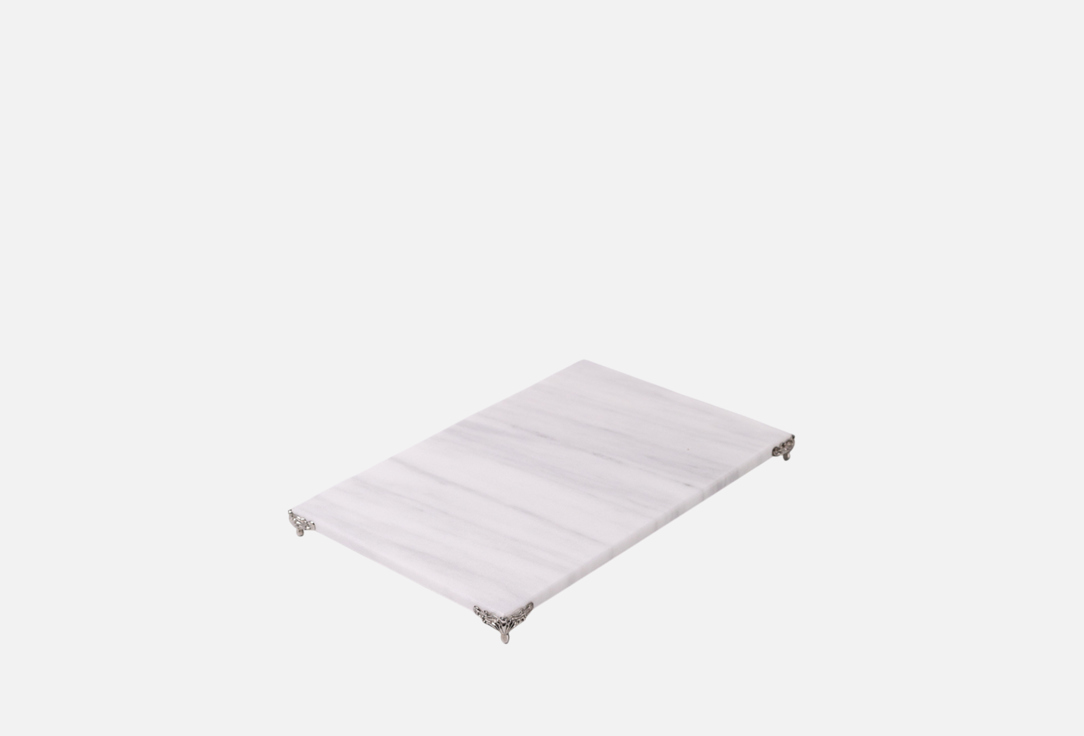 Изображение товара Декоративная подставка из мрамора 30х20 см на ножках для интерьера НАТУРКАМЕНЬ