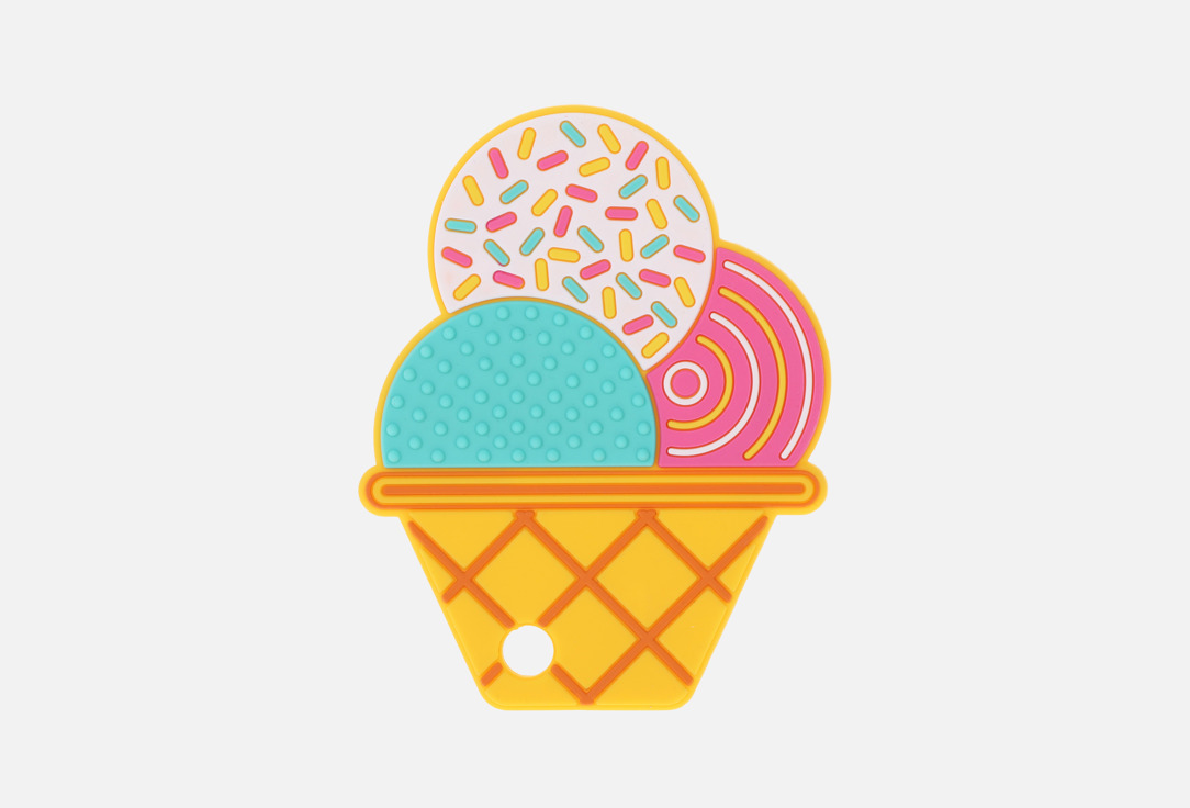 Изображение товара Прорезыватель для зубов Жирафики Мороженка из пищевого силикона для малышей