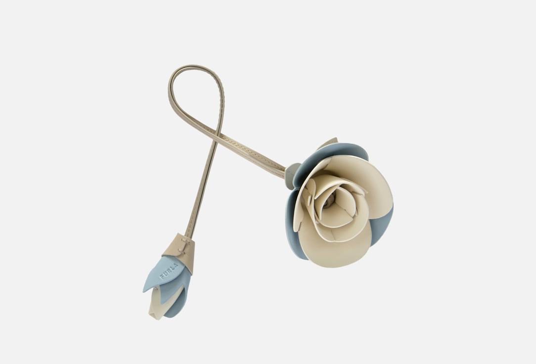 Изображение товара Кожаный брелок FURLA ALLEGRA с цветочной деталью и колор-блоком для женщин
