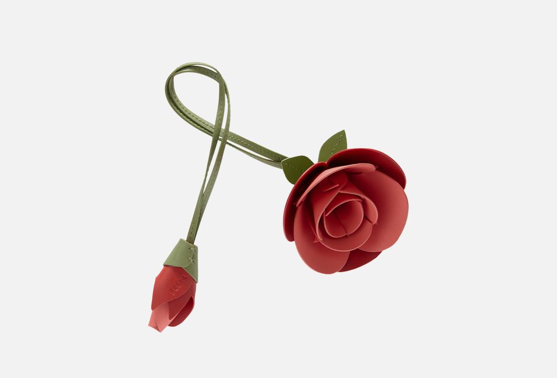 Изображение товара Кожаный брелок Furla Allegra с цветами розы