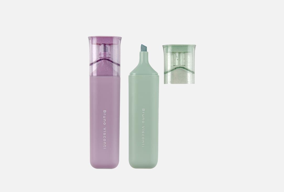 Изображение товара Набор текстовыделителей Bruno Visconti Primavera 2 цвета с глиттером