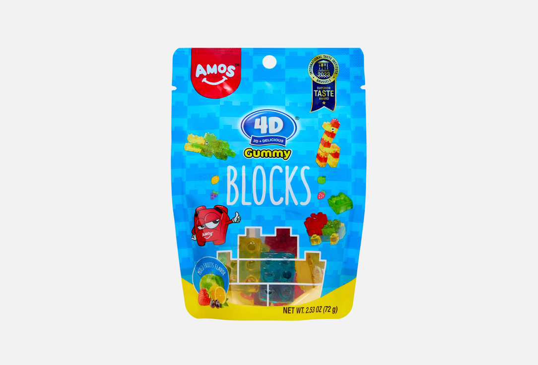 

Жевательный мармелад AMOS, Фруктовый микс 72 г