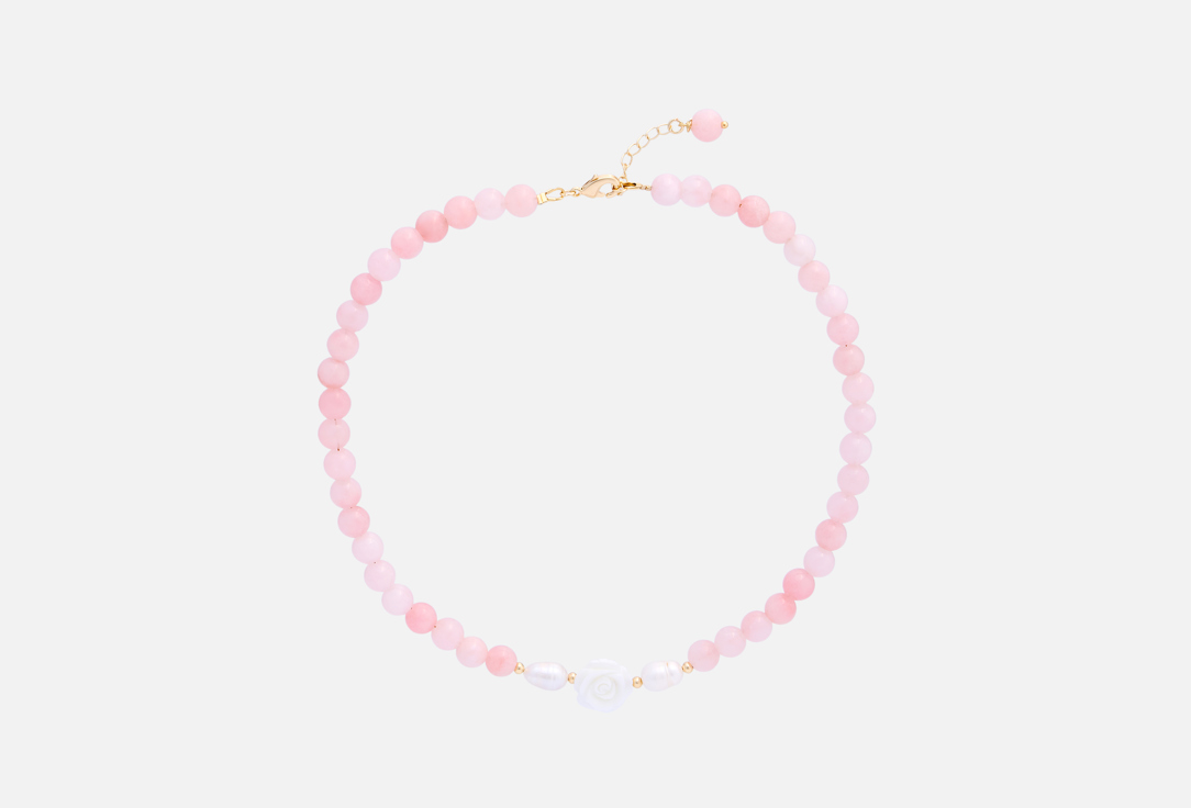 Изображение товара Колье Veltom pink quartz & pearl rose