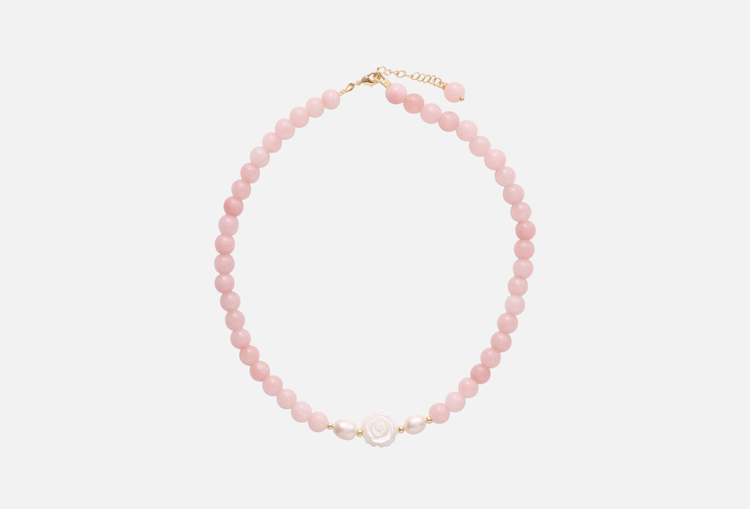 

Колье VELTOM, Pink quartz & pearl rose 1 шт