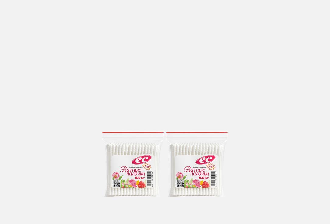 Изображение товара Набор ватных палочек ЕМЕЛЬЯНЪ САВОСТИНЪ со спиралевидной намоткой 2 упаковки по 100 шт