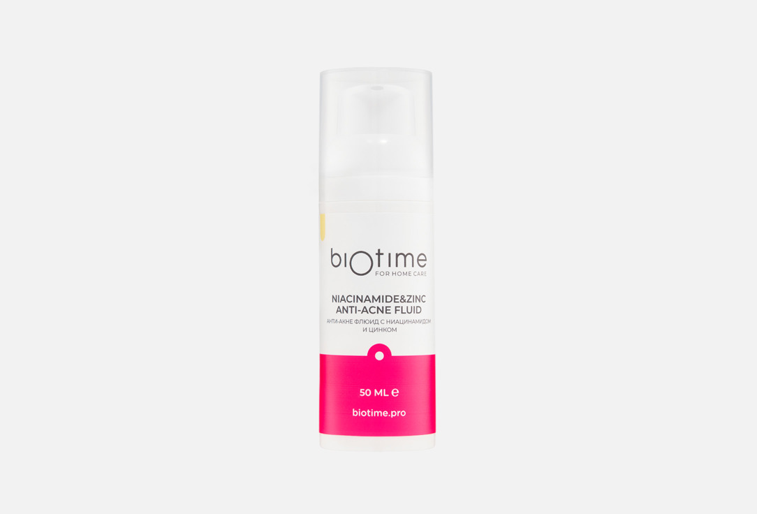 

Матирующий флюид для лица BIOTIME FOR HOME CARE, Niacinamide & zinc 50 мл
