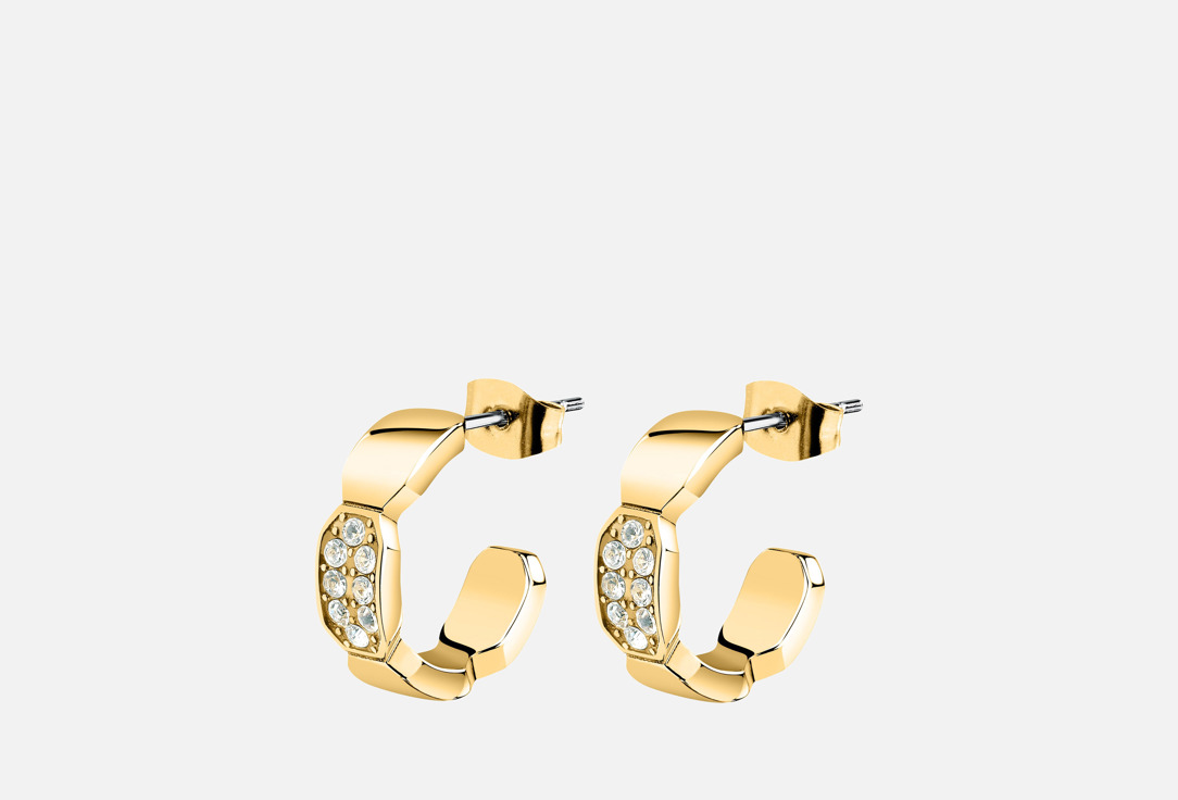 Изображение товара Серьги Karl Lagerfeld crystal из нержавеющей стали с кристаллами, желтое золото