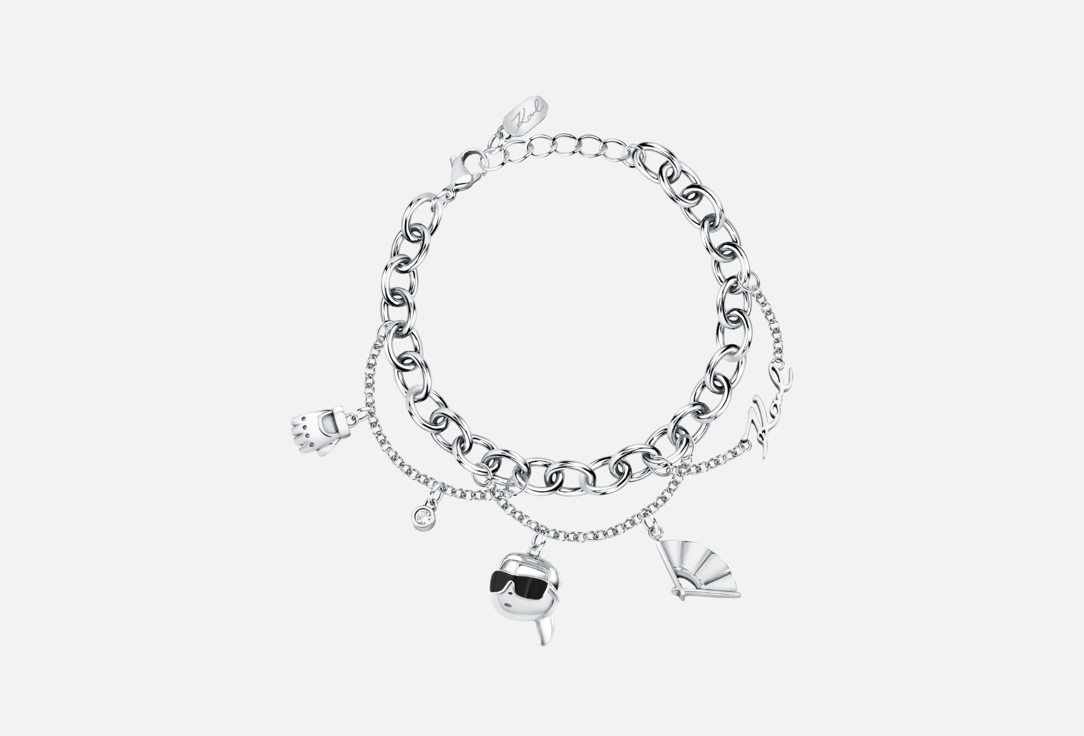 Изображение товара Стильный браслет Karl Lagerfeld с кристаллами и символами