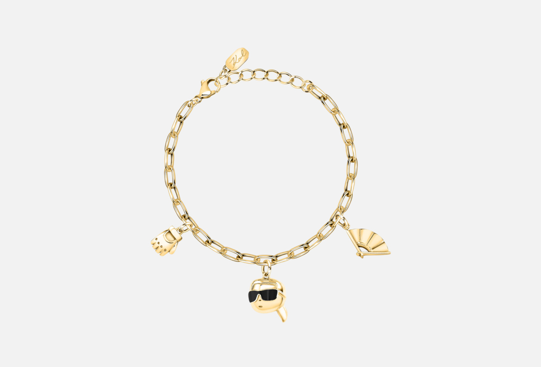 Изображение товара Браслет Karl Lagerfeld коллекция Charms из нержавеющей стали с IP-покрытием и эмалью для женщин