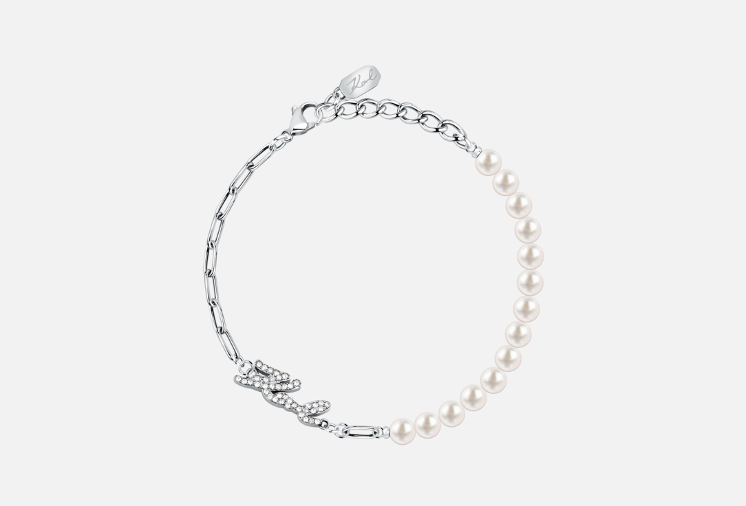 

Браслет KARL LAGERFELD, Сollection Pearl bracelet steel with crystal & white shell pearl 1 шт