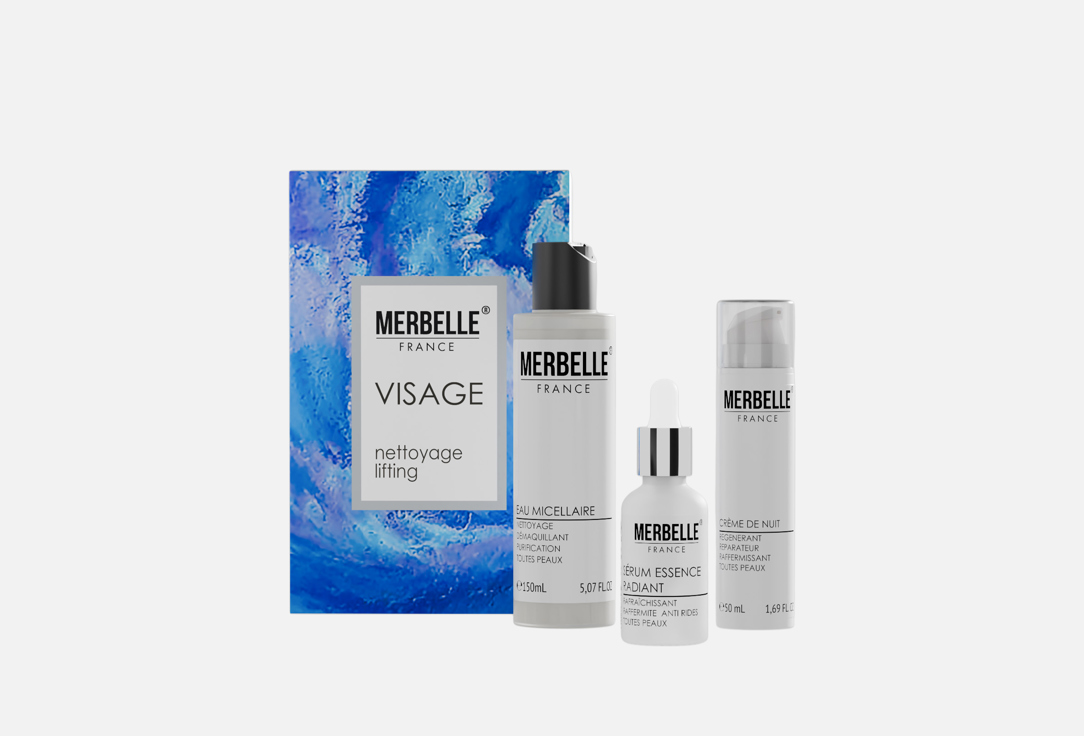 

Подарочный набор для ухода за кожей лица MERBELLE, Visage nettoyage & confort 3 шт