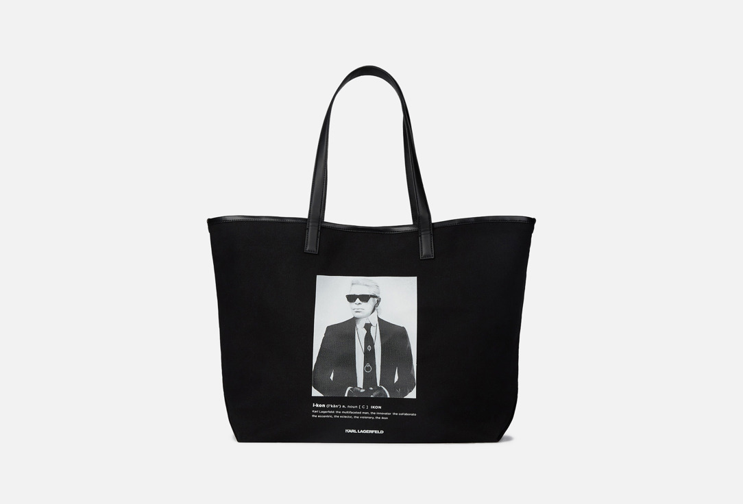 Изображение товара Сумка-шопер Karl Lagerfeld ESSENTIAL KARL ARTWORK из натурального хлопка
