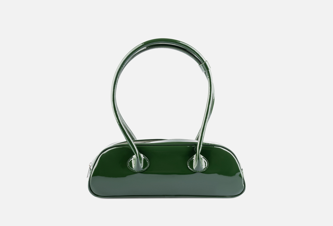 

Сумка-такса LOVE REPUBLIC, Зеленый, Из лаковой эко-кожи