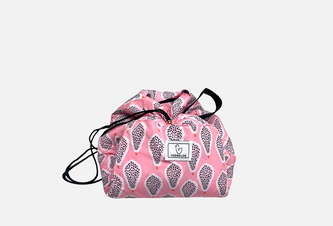 Изображение товара Вместительная косметичка Vsebeloe с фиксаторами и карманами 27x15x13 см