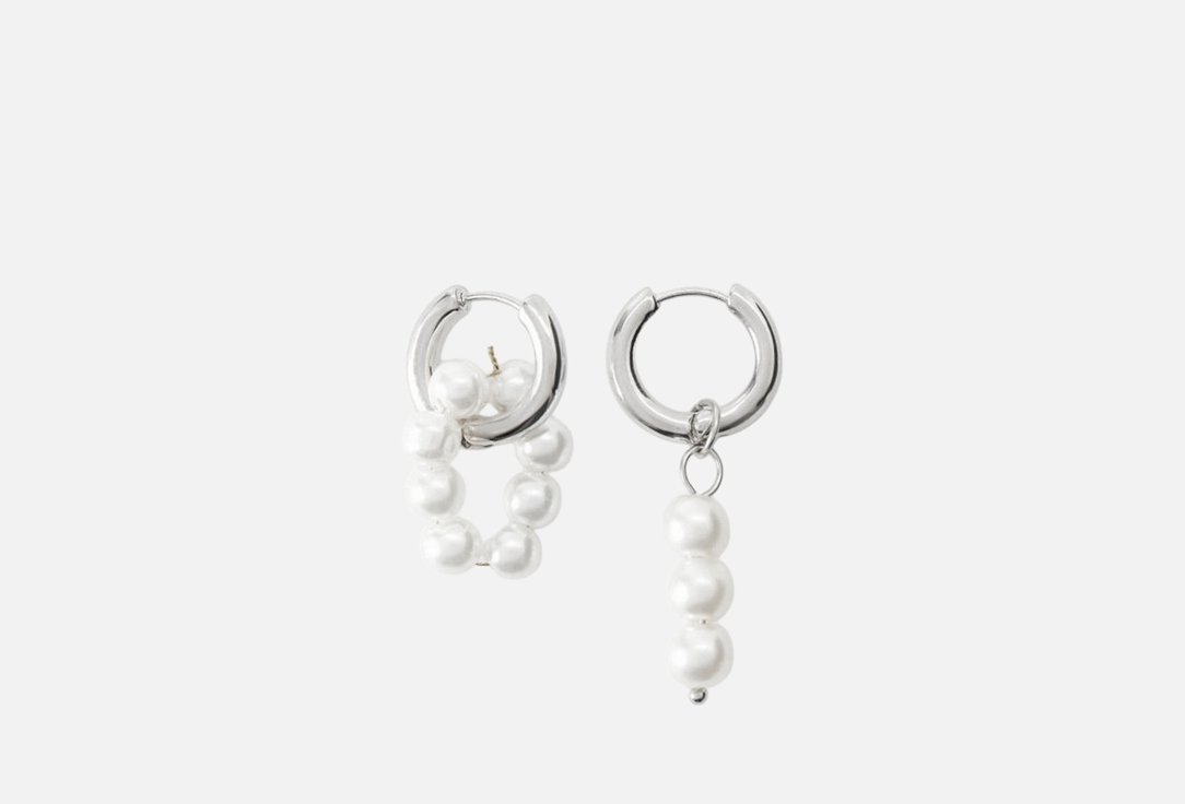 Изображение товара Серьги BOCCIOLO CHANGE S из бижутерного сплава с искусственным жемчугом