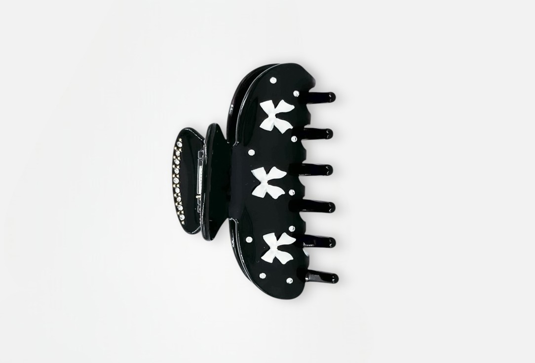 

Заколка-краб для волос MONARCA, Черный, La barrette marbre noir