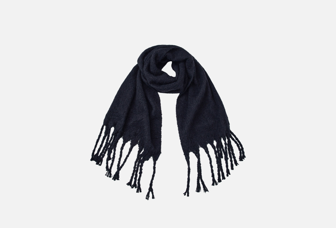 

Объемный шарф-палантин SELA, Черный, Черный