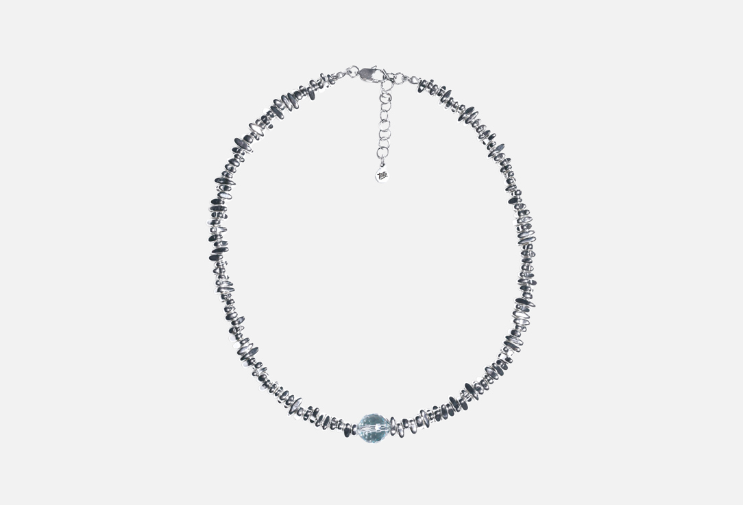 

Чокер TATASHOP, Hematite & blu 1 шт