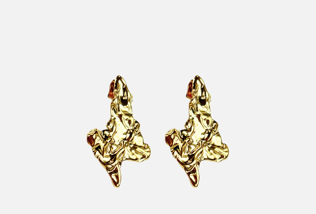 

Серьги TATASHOP, Texture gold 2 шт