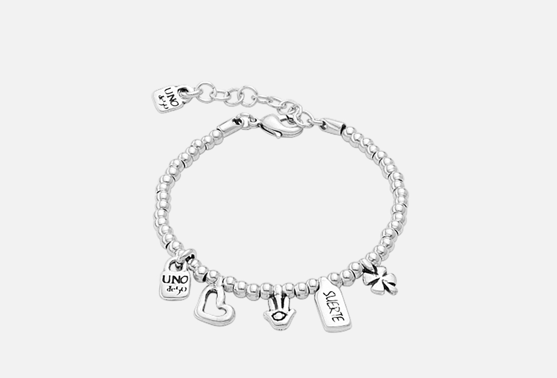 Изображение товара Браслет UNOde50 серебро и сталь с символическими подвесками для женщин