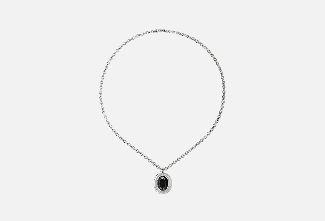 Изображение товара Колье Black Amalfi из ювелирного сплава с кристаллом, длина 80-86 см