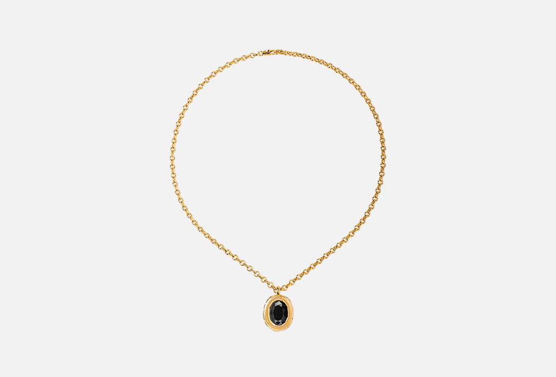 Изображение товара Колье Attribute Shop Black Amalfi gold из ювелирного сплава с кристаллом для женщин