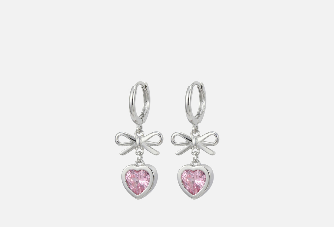 

Серьги GAMORA, Бантик и сердечко 2 шт