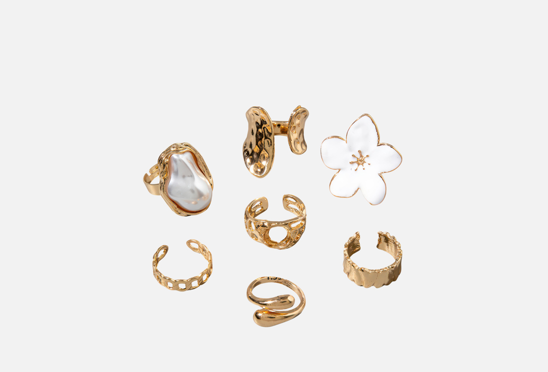 Изображение товара Кольцо Gamora барокко, набор из 7 золотистых колец для женщин