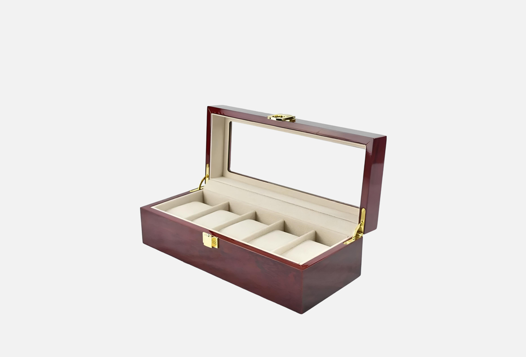 

Шкатулка для часов и браслетов DENEZO, Бордовый, Jacob, 26,3х11х8,2 см 1 шт