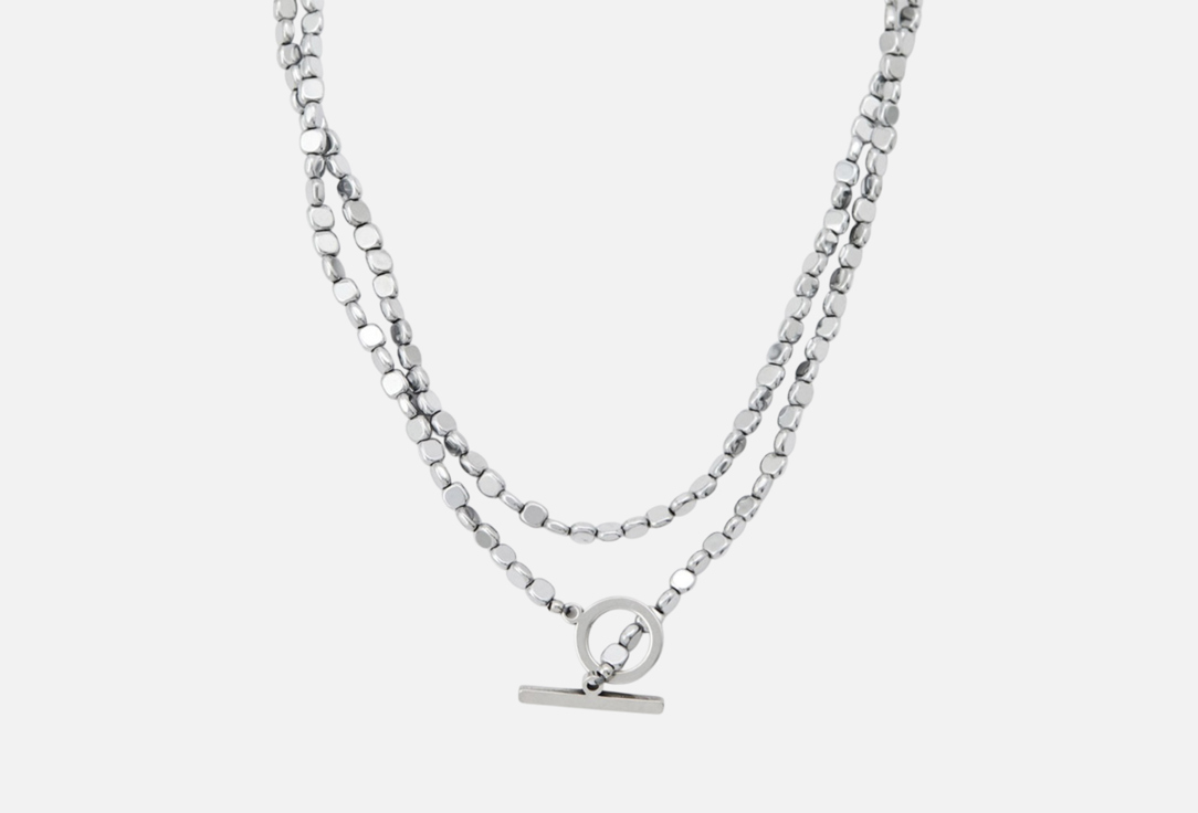 Изображение товара Колье-галстук из гематита и нержавеющей стали Mr&Mrs Wolf 75 см