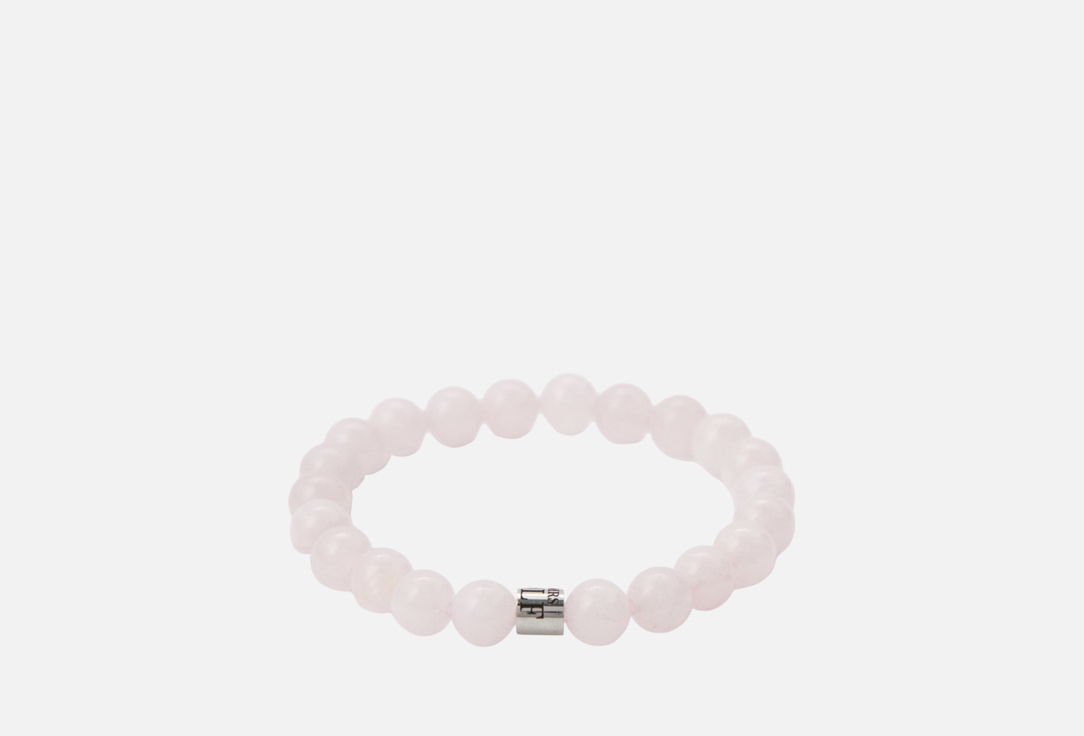 Изображение товара Браслет из розового кварца и нержавеющей стали для женщин
