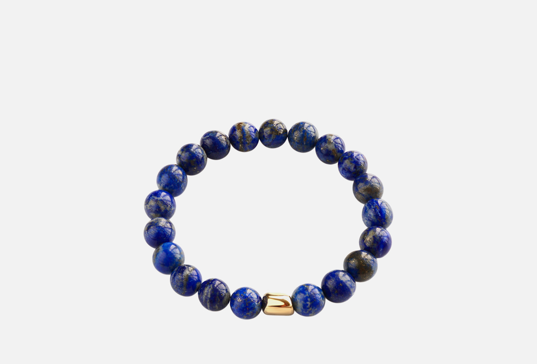 Изображение товара Браслет LITTLE MYSTERY из лазурита и гематита с золотой звездой на синем небе
