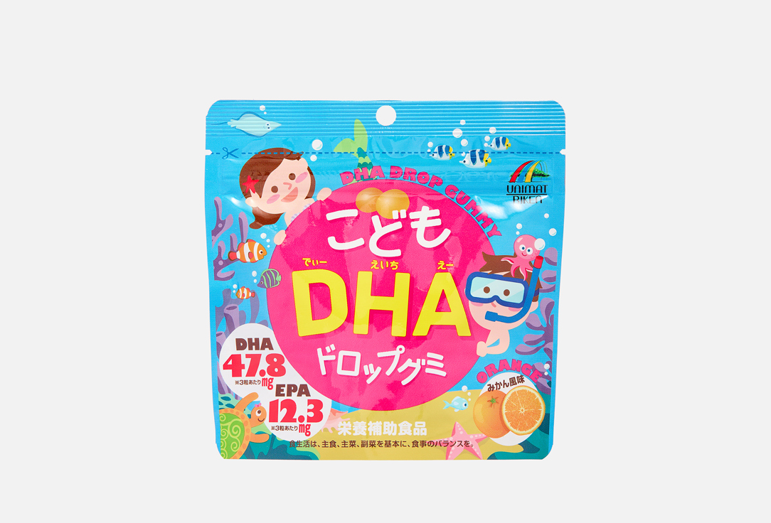 Изображение товара Омега-3 для детей Unimat Riken DHA пастилки апельсин 30 шт