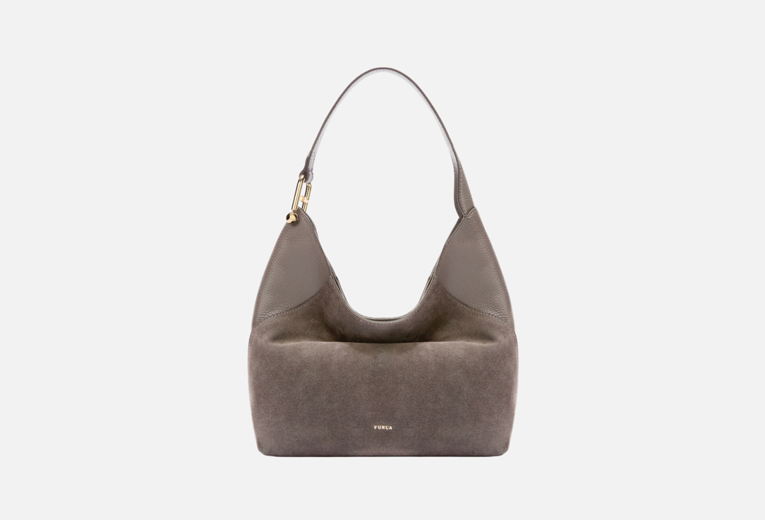 Изображение товара Кожаная сумка хобо Furla Lara модель LARA M для женщин с металлическим логотипом