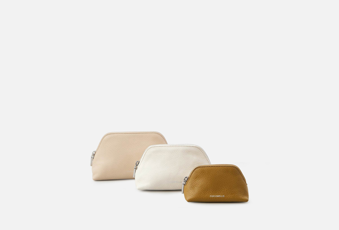 Изображение товара Косметичка Coccinelle HELGA из натуральной кожи, черная, 19х9х11 см