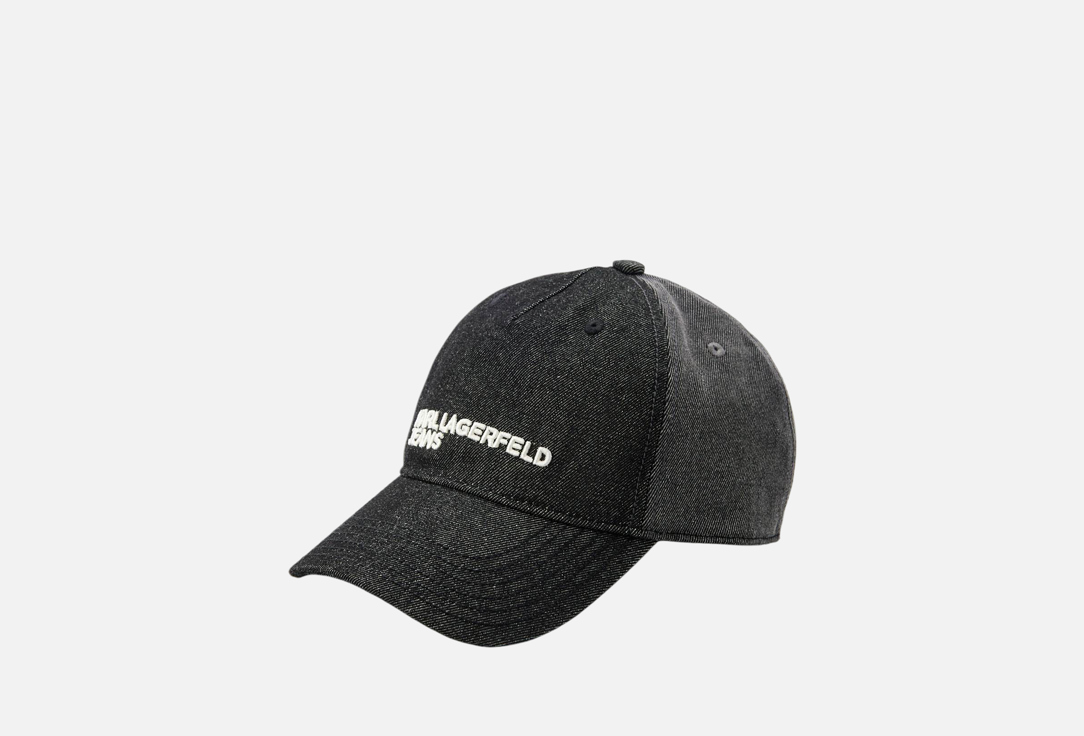 Изображение товара Стильная кепка Karl Lagerfeld двухцветная черная с логотипом