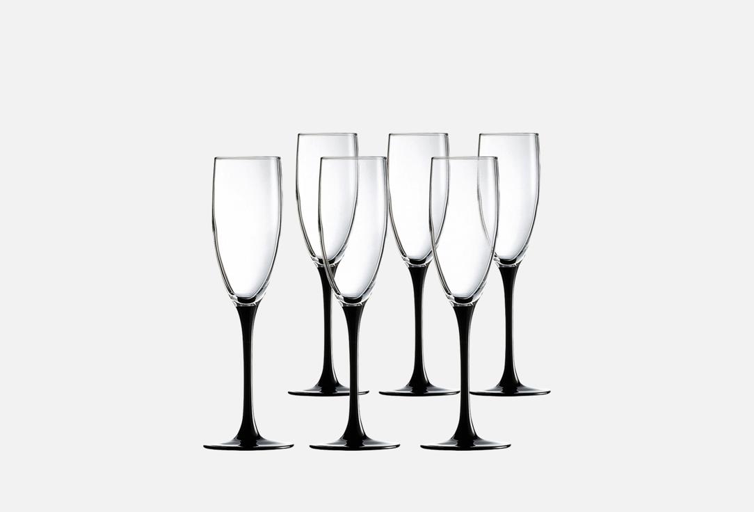 Изображение товара Набор бокалов для шампанского LUMINARC ДОМИНО 6 шт стекло 170 мл