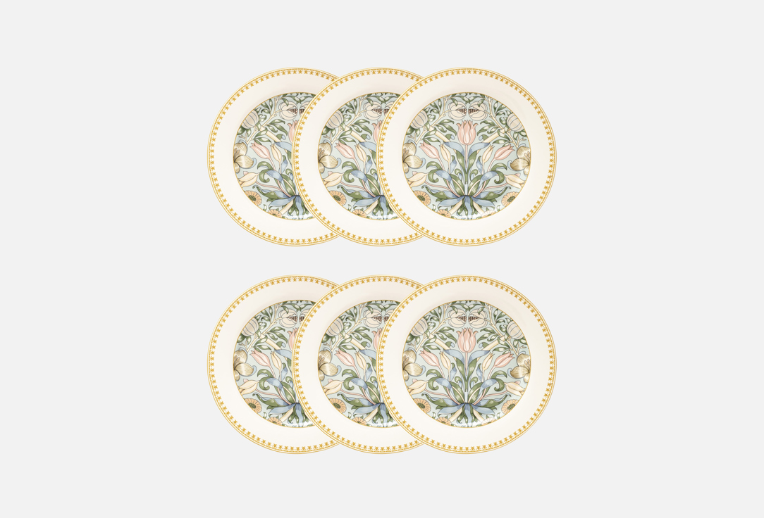 Изображение товара Набор обеденных тарелок Fioretta Flowers 27 см 6 шт фарфор дизайн с цветами